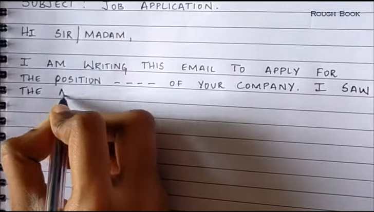 how to do a handwritten cover letter